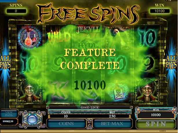 Jekyll and Hyde Slot screenshot